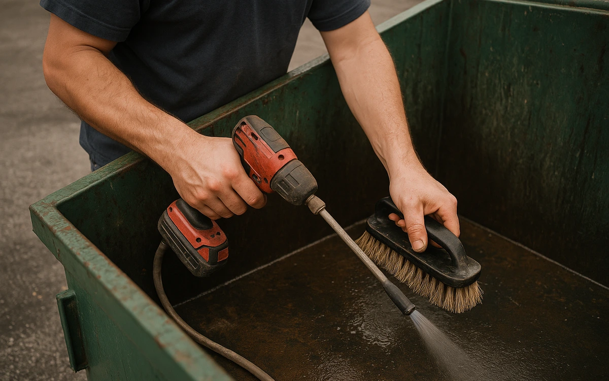 Dumpster cleaning contractor